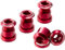 Reverse Kettenblattschrauben 4er Set Aluminium rot