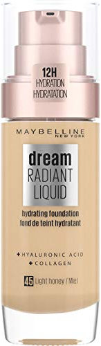 Maybelline New York Dream Radiant Liquid Fond de teint soin hydratant 12h 45 - Miel Dore