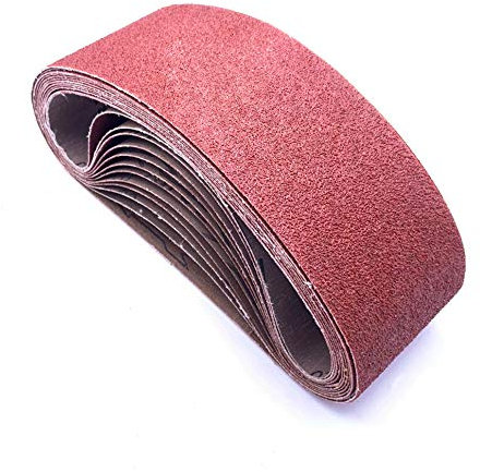 3-Inch x 21-Inch Belt Sander Paper,40 Grit Aluminum Oxide Sanding Belt,12 Pack (3x21in, 40 Grit)