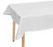 Laneetal Tischdecke Tischtuch Ornamente Damast Seidenglanz Tafeldecke abwaschbar wasserdicht schmutzabweisend Eckig Rund wählbar Weiß 130x220 cm