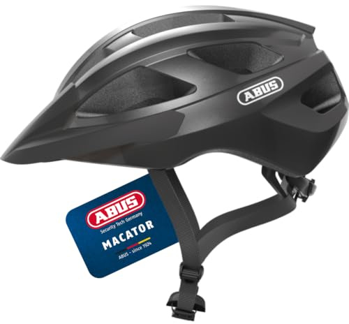 ABUS Rennradhelm Macator - sportiver Fahrradhelm für Einsteiger - auch für Zopfträger/-innen - für Damen und Herren