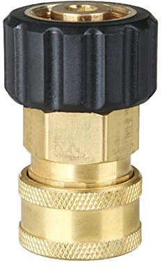 OTNE 1/4 Schnellverbinder Hochdruckreiniger-Armaturen M22 Außengewinde Messing Gartenschlauch Wasserhahnanschluss Adapter