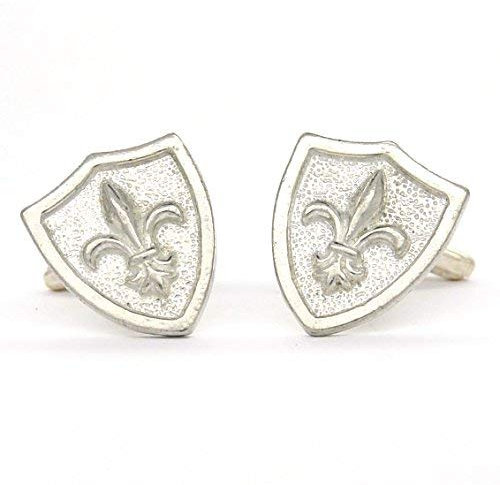 Les Etains de Jumilhac Boutons de Manchette Fleur de Lys, Cadeau pour Papa, Fabrication Artisanale Francaise, par William Sturt