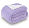 SOCHOW Sherpa Fleece Throw Blanket, Double-Sided Super Soft Luxurious Plush Blanket 127cm×150cm, Lilac