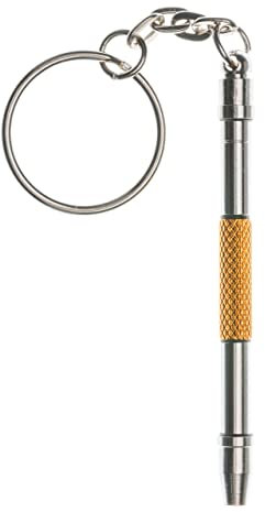 Portachiavi ottico colorato 5 in 1 Mini cacciavite di precisione in acciaio inossidabile per montature per occhiali Occhiali da sole, gioielli e riparazione di orologi Riparazione del nasello