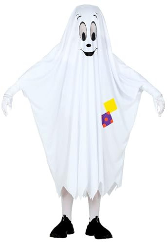 W WIDMANN MILANO Party Fashion - Kinderkostüm Gespenst, Poncho, Geist, Faschingskostüme, Halloween