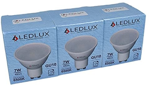 3 Pezzi Lampadine Led GU10 Dimmerabile, 220V 7W=50W 570 Lumens, Faretto Led GU10 Dimmerabile Con Triac Dimmer (Bianco Freddo 6500K)