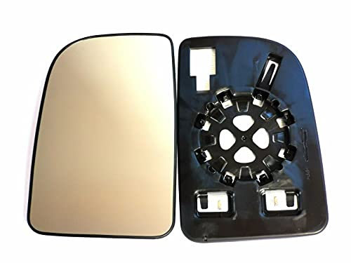 FITS MERCEDES SPRINTER 2018+ UPPER WING MIRROR GLASS CONVEX HEATED LEFT BY WCM