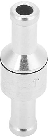 Keenso Auto Rückschlagventil, Universal-Aluminium-Legierung Auto Boot Einweg Rückschlagventil 6 mm / 8 mm / 10 mm / 12 mm für Benzin, Biodiesel, Wasser, Kühlmittel, Öl(8mm) Kraftstoffventil und