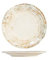 H&H Eris Set 6 Piatti Frutta in Porcellana, 21cm, Design Moderno, Elegante, per servire le pietanze, Beige