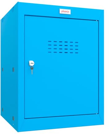 Phoenix CL0544BBK Würfel Schließfach Mittel 1 Blau m. Schlüssel-Schloss (B x H x T) 400 x 520 x 4
