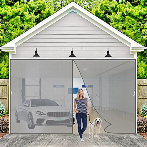 Moustiquaire Porte 100x220cm Anti-Mouches & Anti-Insects, Rideau Mouches pour Porte, Gris Version-Améliorée