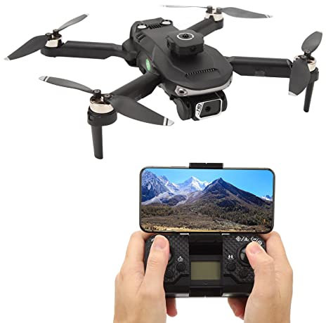 Mini-Drohne mit Dual-HD-Kamera für Erwachsene, Kinder, Anfänger, S165, Faltbarer Kleiner Ferngesteuerter Hubschrauber, Quadrocopter, 4-seitige Hindernisvermeidungsdrohne für (3