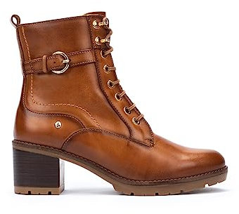 Pikolinos Botines de tacón en Cuero LLANES para Señora Color Brandy