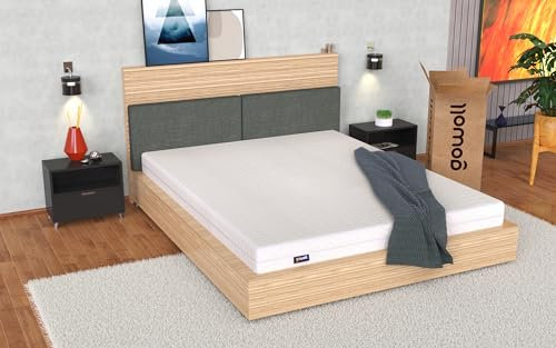 gowoll Kaltschaummatratze 7-Zonen Allergenfrei und Atmungsaktiv Matratze mit Aloevera veredelter Stoff für Kinder und Erwachsene Höhe 16 cm, H3 (Duo Comfort, 140 x 200 cm)