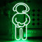 OYCGZV Panneau néon Gamer LED vert Gaming - Panneau mural néon - Panneau LED pour fête - Décoration de chambre - Cadeau spécial pour les fans de jeux vidéo - Pour garçons, hommes, amis