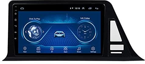 Nav Lettore stereo per auto Ricevitore Radio Navigazione satellitare - Applicabile per To-yota CHR 2016-2018, Andoid GPS Bluetooth USB Altoparlante audio FM 9 pollici, Controllo del volan