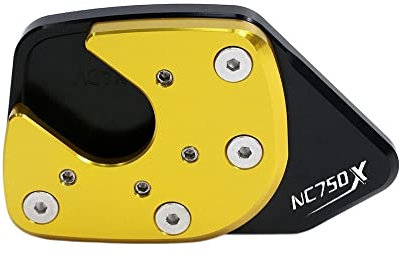 SeitenstäNder Verbreiterung Fit -Verwendung for Honda NC750x NC 750x NC750 x 2014-2020 Motorrad CNC Aluminium Kickstand Fuß Nebenstand Ständer Erweiterung Vergrößerungspad SeitenstäNder Motorrad ( Col