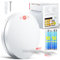 Smoke Alarm 10-Year Battery, DIN EN 14604 Test Victories Smoke Detector, Fire Alarm, Self-Adhesive, Smoke Alarm >85dB Alarm - 1 Set