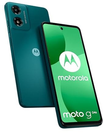 Motorola G04s smartphone 4 Go/64 Go, Ecran 6,6, caméra 50 MP, Batterie longue durée 5000 mAh, Vert sapin [version française]