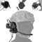 WQZXM Tactical Headsets With Fast Helmet Rail Adapter Military Hunting Shooting Ear Protection Headset Army Communication Accessories(Green)