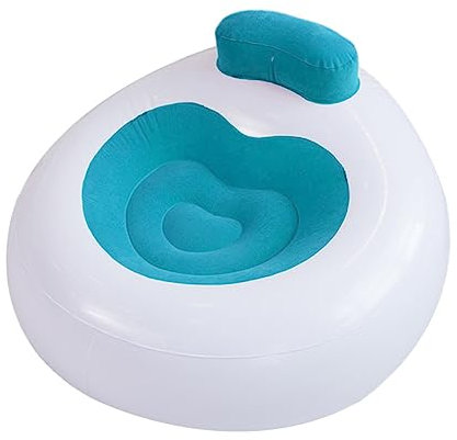 Gogogmee 1Stk zusammenklappbares aufblasbares Sofa aufblasbarer PVC-Sitz Luftliege für den Strand Portable Chair tragbarer Stuhl Liegesessel Loungewagen tragbares Luftsofa aufblasbarer Sitz