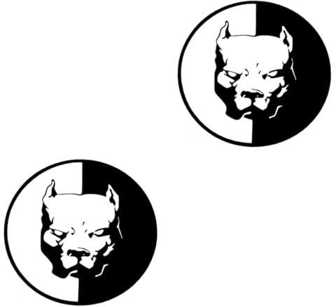 VANZACK 2st Pitbull-Aufkleber Laptop-Aufkleber Auto Aufkleber Aufkleber LKW-Aufkleber Aufkleber Für Lkws Reflektierende Fahrzeugbeklebung Nacht Reflektierender Autoaufkleber