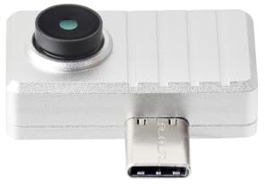 Waveshare Smartphone IR Thermal Imaging Camera (B), Type-C Port, Plug and Play, Comes with Aluminum Alloy Case, 90° FOV, 80×62 Pixels IR Array