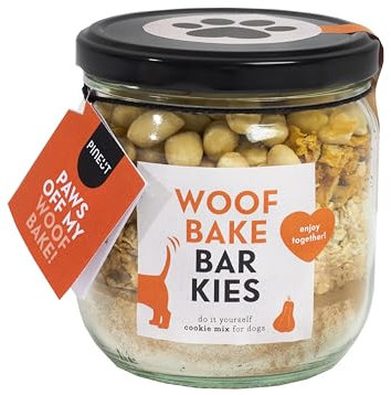 Pineut - Woof bake Barkies I Backmischung zum selbst machen I Hundeleckerli I Geschenkidee zum Hunde Geburtstag, Weihnachten