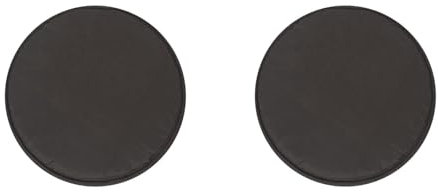 2er-Set Tragbar Rund Sitzkissen 30x30x2cm, Memory-Schaum mit Riemen rutschfest Gemütlich Abnehmbar Waschbar Perlbaumwolle Stuhlkissen für Wohnzimmer, Küche, Konferenzraum, Garten, 2er Set Kaffee