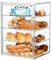 NAVIKIA Brotkasten-4 Ebenen Einstellbar Brot Aufbewahrungsbox,transparente acryl brotkasten Küchenarbeitsplatte Brotbox,luftdichte Brötchenbehälter,Brotregal, perfekt geeignet für von Brötchen,Bagels
