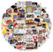 Krilucly 100 Pezzi Friends Adesivi, Adesivi in Vinile Impermeabili, Graffiti Stickers, Adesivi per Adolescenti Simpatiche Decalcomanie in Vinile, per Skateboard, Bottiglie D'acqua, Auto, Laptop, Album