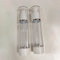 Airless Pump Bottles with Labels 1.7 Oz 50ml Acrylic Travel Bottles for Toiletries Clear Empty Refillable Cosmetic Airless Pump Bottle Lotion Dispenser for Hand Cream Liquids Makeup Skincare - 2Pack
