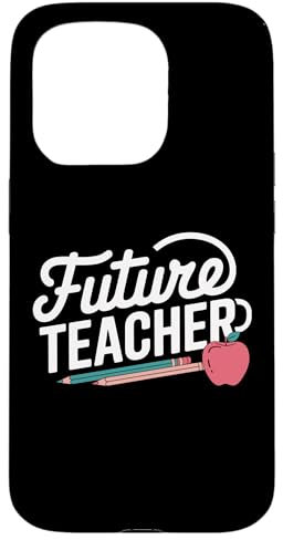 Future Teacher Apple and Pencils Education Design Case for iPhone 15 Pro