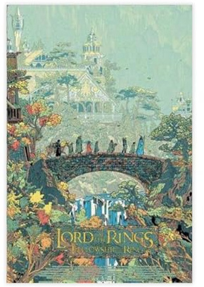 NFFBGFD Poster Herr der Ringe Kilian Eng auf Leinwand, Wandkunstdruck, Bild, Gemälde, 30 x 45 cm