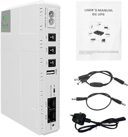 Alimentatore di rete – Batteria UPS per router, modem Power Pack Backup | Alimentazione di emergenza per Wi-Fi – Box – di sorveglianza – Strisce LED, Mini – per dispositivi di rete e Home