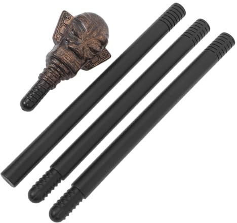 BESPORTBLE Verstellbarer Kunststoffstab für Halloween Abnehmbar Leicht Kostümzubehör für Rollenspiele Cosplay Antikbronze