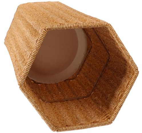 UKCOCO Porte-parapluies Rotin Tressé Support Pour Parapluies Longs Et Pliables Organisateur Pour Entrée Et Couloir