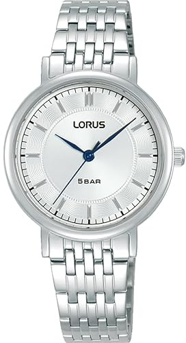 Lorus Women’s Traditional Silver Sunray SS Bracelet Watch RG217XX9