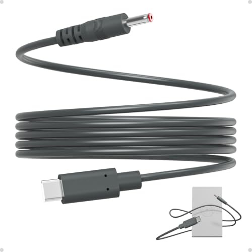 Lumiadot USB-C to DC Charging Cable for Starlink Router Mini – 9V/2A Power Adapter Cord, 1M/3.29FT, Compatible with PD Chargers, Power Banks, Portable Power Stations
