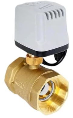 1/2, 3/4, 1, IP65 wasserdichtes motorisiertes Kugelventil, 3-adrig, 2-fach gesteuert, normalerweise geschlossen, elektrisches aus Messing, 8 Nm Drehmomentmotor(1/2,220VAC_3-WIRES 2-CONTROL)