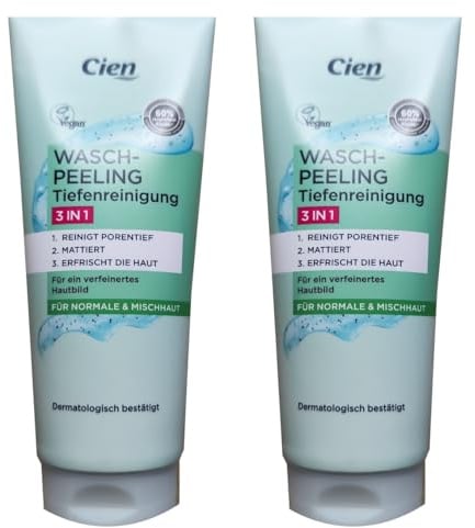 CIEN Waschpeeling Tiefenreinigung 3in1, 2x200ml