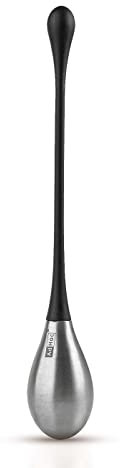 AdHoc WA22 VINOTAS DROP Wine Cooler Ice Stick | Stainless Steel/Plastic | Drinks and Wine Bottler Cooler | (L) 180 mm | Black/Silver