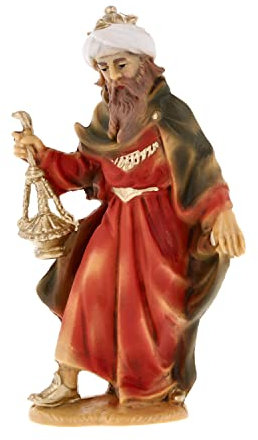 Marolin König weiß, stehend, zu 12cm Fig. (Kunststoff)