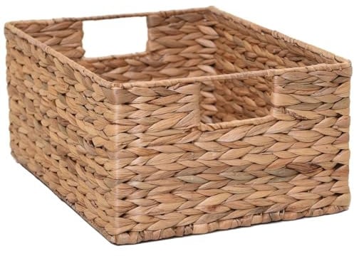 Flechtkorb Regalkorb Schrankkorb Wasserhyazinthe natur Lanta - 13 x 27 x 20 cm