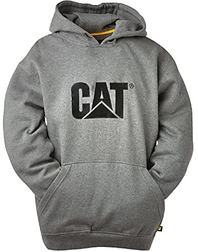 CAT Trademark Hooded Sweatshirt Heather Grey
