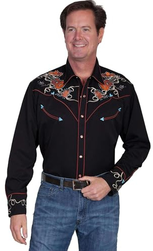 Scully Men's P-842 Shirt Black L