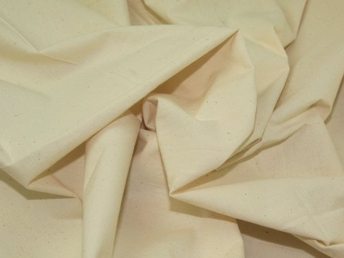 DCF 60 Wide Heavy Weight Calico Fabric - Beige, Cotton, Plain, Solid Pattern - per Metre