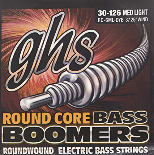 Ghs 3045 RC 6/ML dyb Round Core String Bass boomers (6) Medium Light