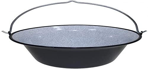 Ungarischer Gulaschkessel aus bruchsicherem Emaille Outdoor Camping Lagertopf Verschiedene Größen (14 Liter)